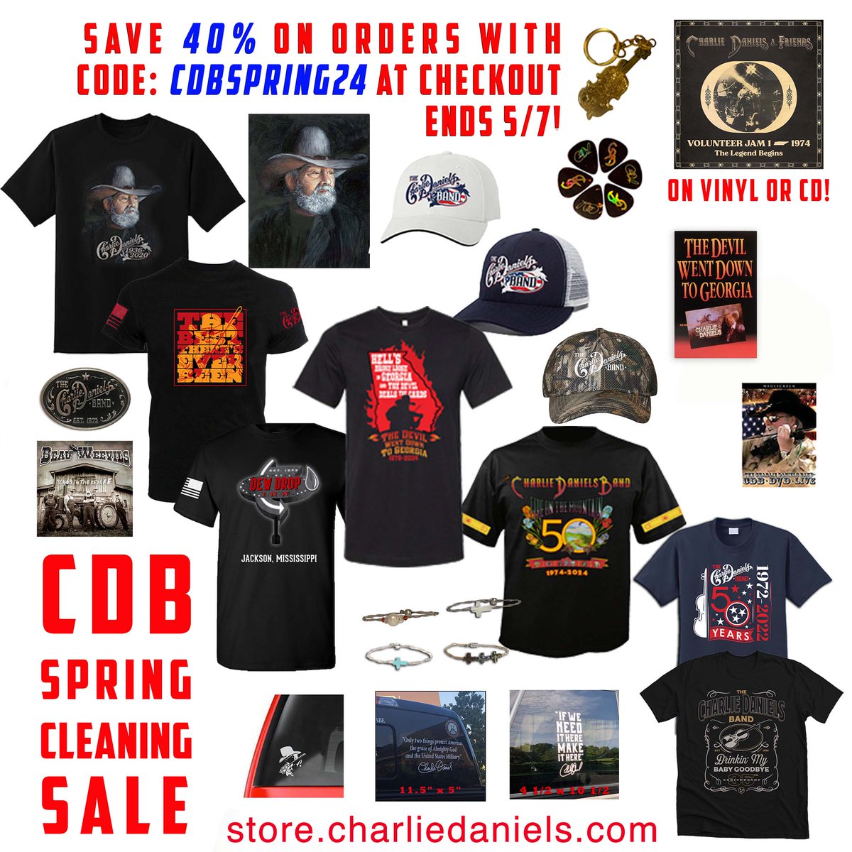 It's time for the CDB Spring Cleaning Sale! We need to make room for exciting new designs in the works for 2024 Simple Man 35 & VolJam 50, etc... Save 40% on all orders with code CDBSPRING24 at checkout! Ends 5/7 Shop Now: bit.ly/cdbstore - TeamCDB