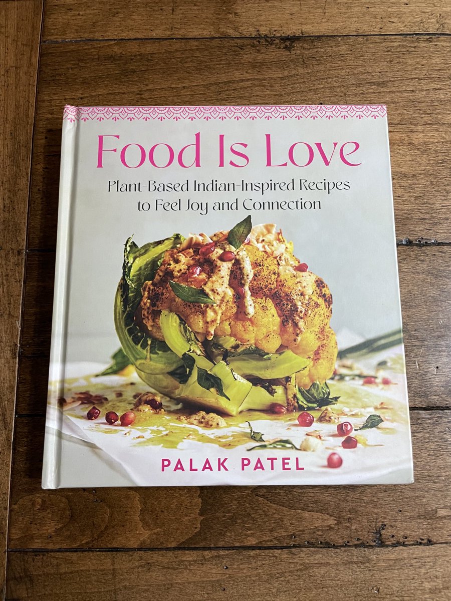 Salliemeta's tweet photo. Yummy!  Look what just arrived, ⁦@chefpalak⁩ new cookbook #FoodIsLove .  Proof that plant-based can be healthy and absolutely delicious too.  Can’t wait to start cooking.  #plant-based https://t.co/Wsa0vMVHXE