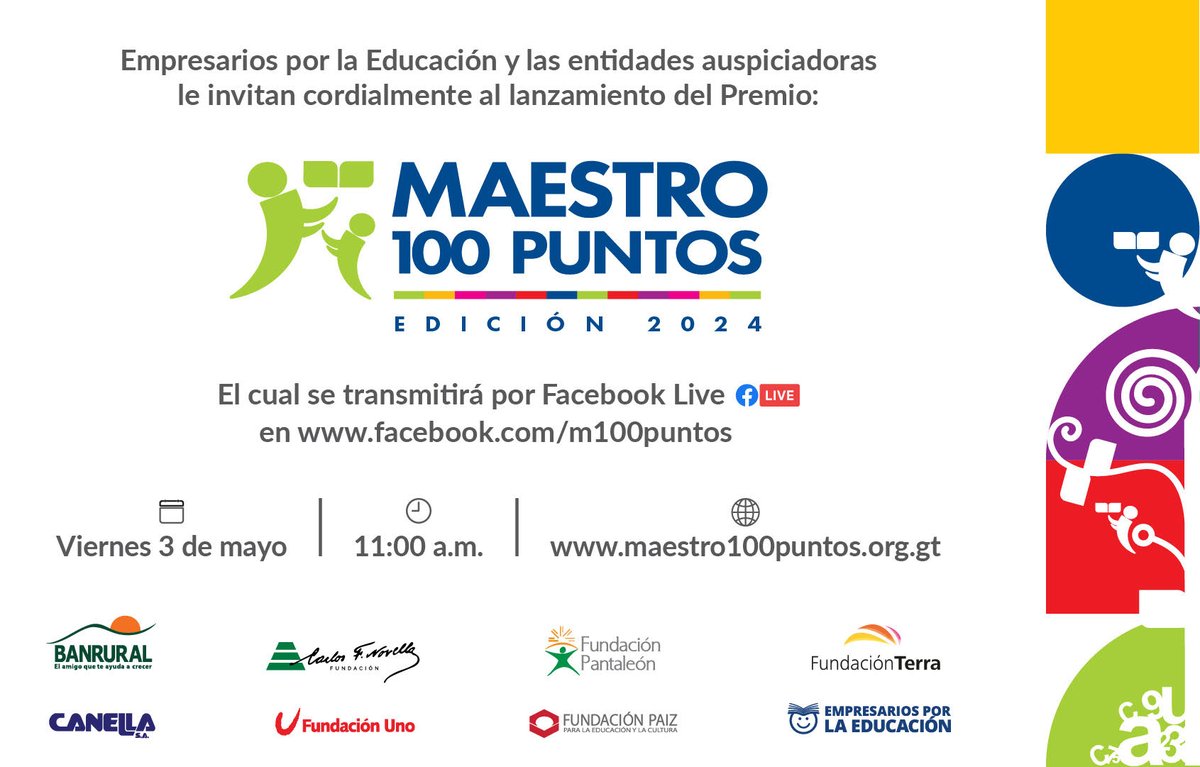 Los esperamos en facebook.com/m100puntos