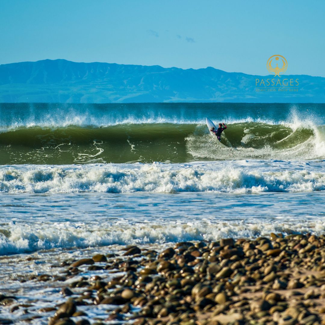 Embrace the healing power of the ocean while surfing at #PassagesVentura. Surfing can be a transformative part of your recovery, offering physical and emotional rejuvenation. Dive into a new chapter; call us at (866) 361-5809. ow.ly/ogLF50Rt1k9 #DrugRehab #AddictionRecovery