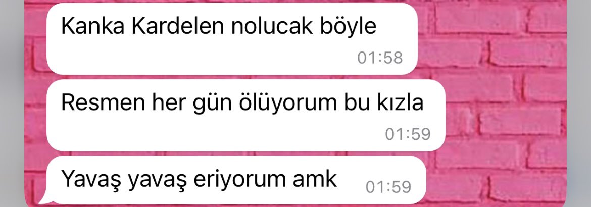 Demek ki neymiş canım arkadaşım 1.5 sene de geçse yapamıyormuşsun