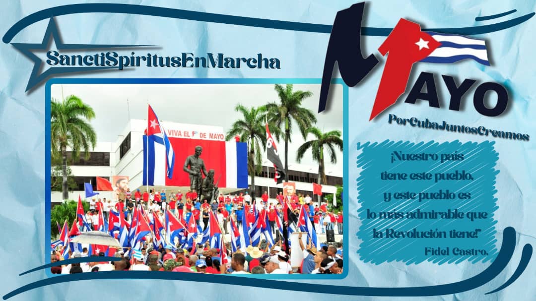 A solo horas del 1 ro de Mayo #CubaViveYTrabaja 🇨🇺🇨🇺