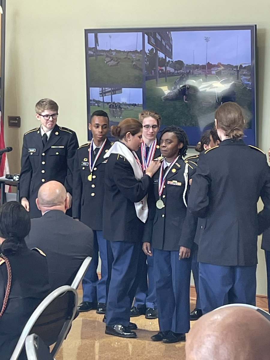 Changing of Battalion Commander from Caset Valenzuela to Cadet White who will serve for 2024-25.