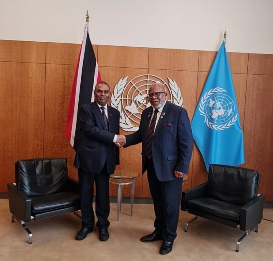 Great meeting with Hon Mr. Upendra Yadav, Deputy Prime Minister and Minister of Health and Population of Nepal today🇳🇵 Appreciate the commitment of Nepal - to multilateralism and the @UN , such as on sustainable development, climate change and peacekeeping.