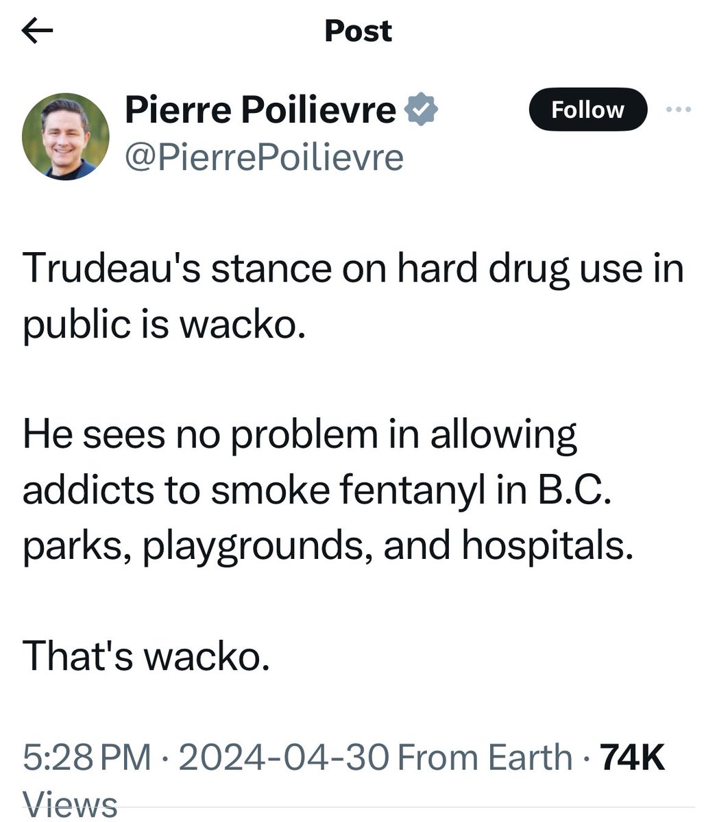 The disinformation, judgment, stigma and lack of compassion or acknowledgment of decades of research about drug use and harm reduction in the messages being peddled by the CPC is appalling & risks lives. Scapegoating people who use substances to stir up a moral panic for votes.