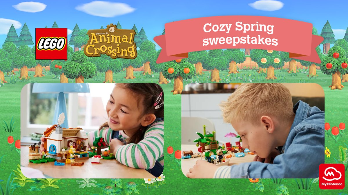 Inspire creative play with the #MyNintendo LEGO® Animal Crossing™ Cozy Spring sweepstakes! Enter today! ninten.do/6017YO5tv