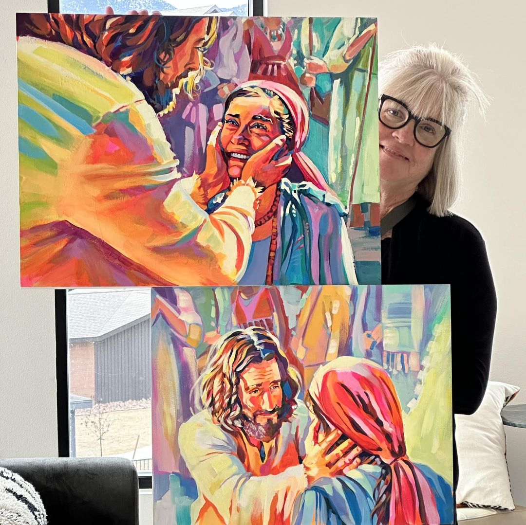 Color us impressed. Artist and Chosen fan Maria M. beautifully captured this Season 3 moment between Jesus and Veronica.