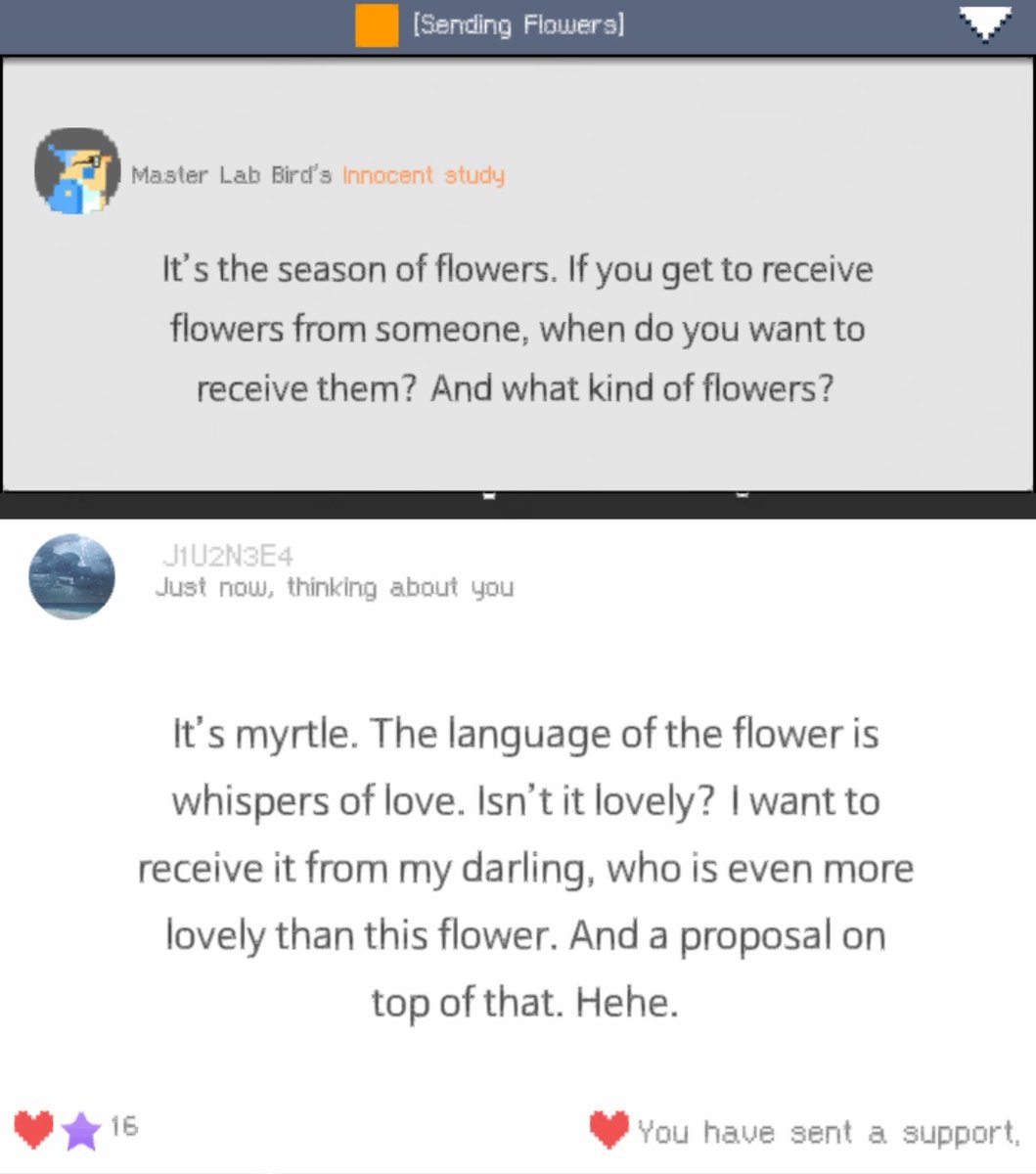 🧡 [Sending Flowers] Master Lab Bird's Innocent Study