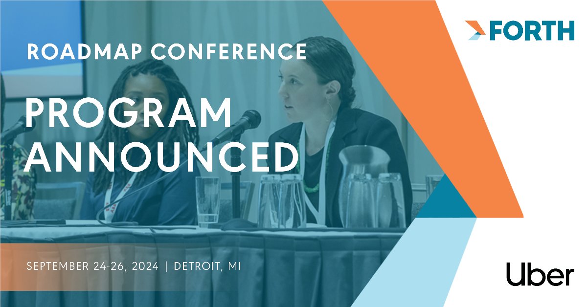 The program for #RoadmapForth is out! Check out our diverse range of sessions & #networking opportunities designed to empower & inspire the best & brightest in the #transportation industry, Sept 24-26 in Detroit. What are you most excited about? 👉 roadmapforth.org/rm24/program