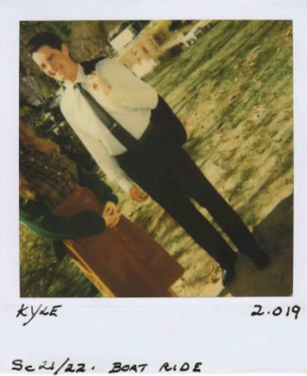 Kyle MacLachlan Polaroid on the set of Twin Peaks (1990)