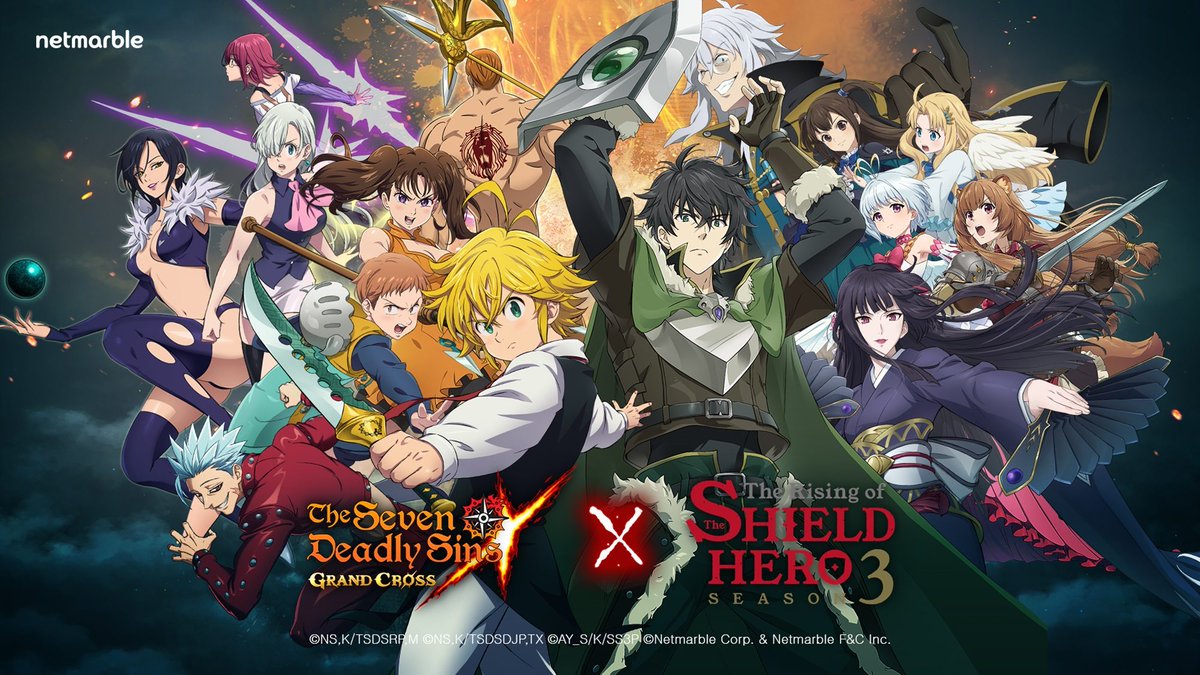 Netmarble launmched a brand new collaboration for The Seven Deadly Sins: Grand Cross as The Rising Of The Shield Hero has arrived. #7DSGC 🔗 bleedingcool.com/games/seven-de…