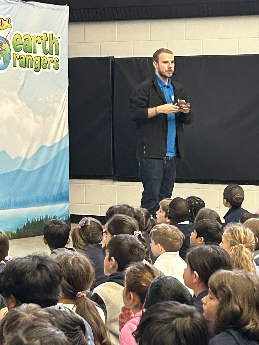 Thank You @EarthRangers for visiting our school today! @transfigtcdsb 🐢