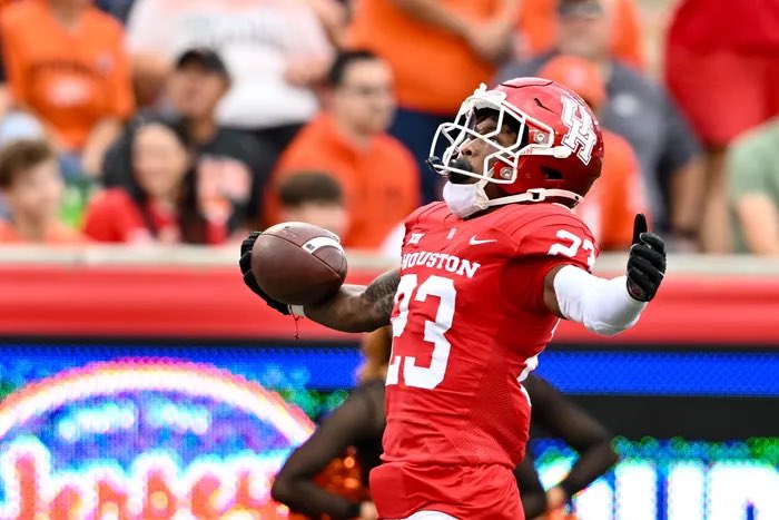 Houston starting cornerback Isaiah Hamilton has entered the transfer portal, @chris_hummer and I have learned for @247Sports. Had four interceptions last year. 247sports.com/Season/2024-Fo…