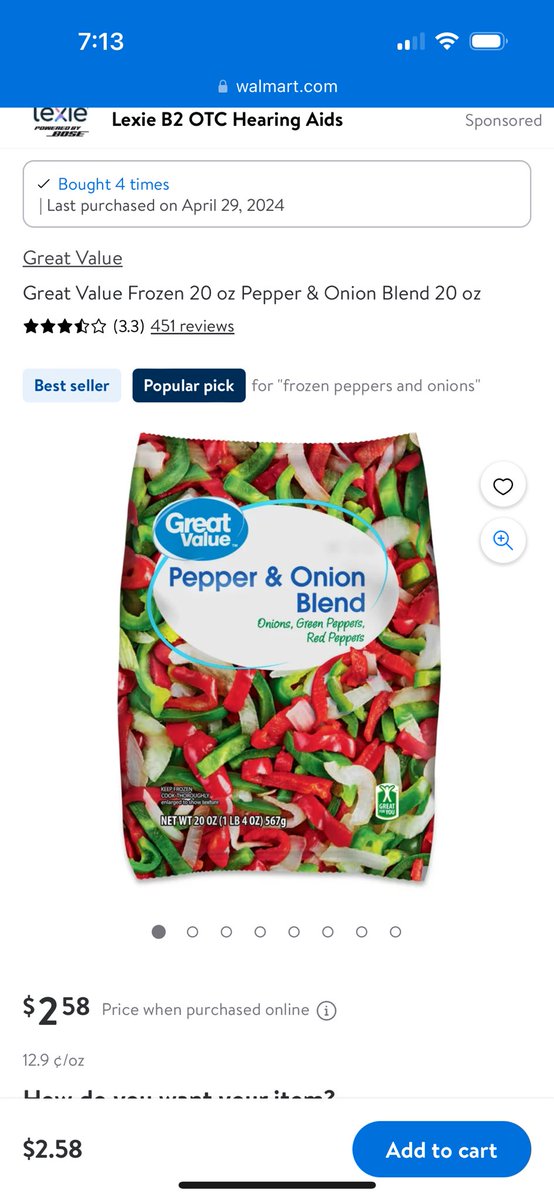 Frozen pepper onion blend I be buying is so convenient when cooking. Sometimes all I be needing is a little, and it save me from wasting a whole pepper and onion.