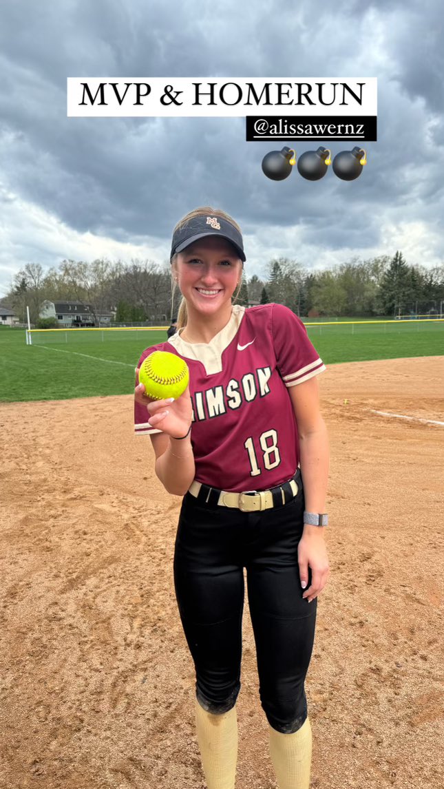 Crimson Softball with the sweep of Totino Grace tonight! @AlissaWernz with the Game MVP &3-4 HR 4SB
#RainStayedAway #Crimson #TeamFirst @MGActivities @CCXSports @GoJacksSB