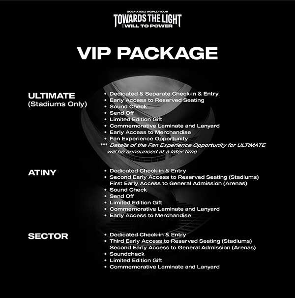 VIP Package Details have been released on ateezlive.com.  Check out the image below:

@ATEEZofficial - #ATEEZ - #에이티즈 -