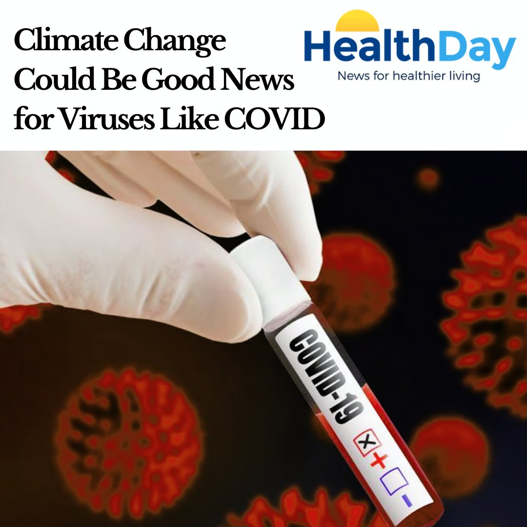 Climate change -- and closed windows -- could be aiding the spread of airborne viruses like the one that causes COVID-19, a new study suggests. healthday.com/health-news/in… #ClimateChange #AirborneViruses #COVID19Study #PublicHealth #ViralSpread #EnvironmentalHealth #HealthResearch