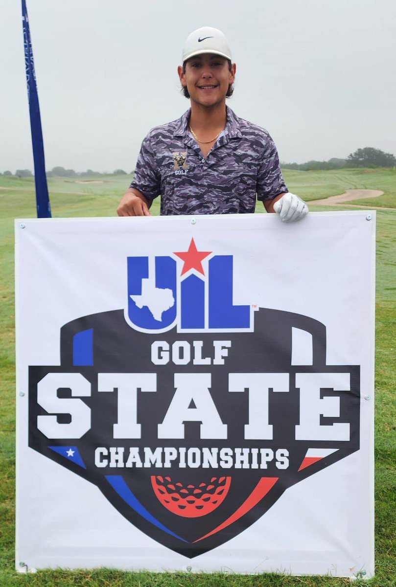 Noeh Resendez finished and tied for 3rd at the 4A State Golf Tournament @ Legends Golf Course in Kingsland.  He finished with a +1 two day total  of 145 (71,74)

#GoldStandard #BlackReign #braHMaKINGdom