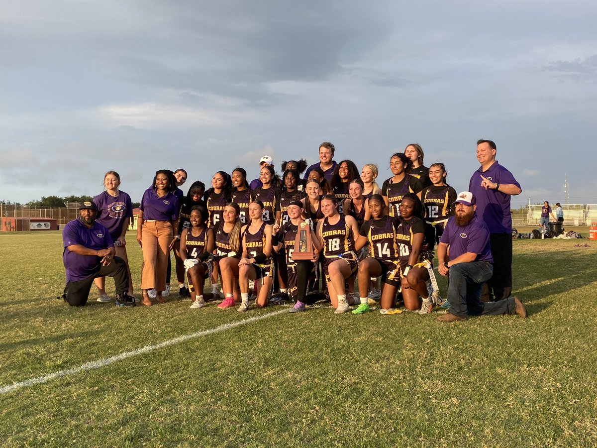 DOMINATION: @cobraflag wins their Regional Final over Martin County 25-0!! Four Touchdown performance by @Adrienne_358 Highlights to come on ESPN West Palm PLAY