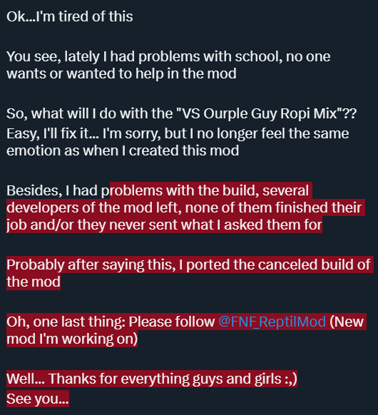 VsOGRopimix's tweet photo. Sorry...the mod is canceled....

Attm: @Ropi_YTOfcial . https://t.co/14G3GNZfOv