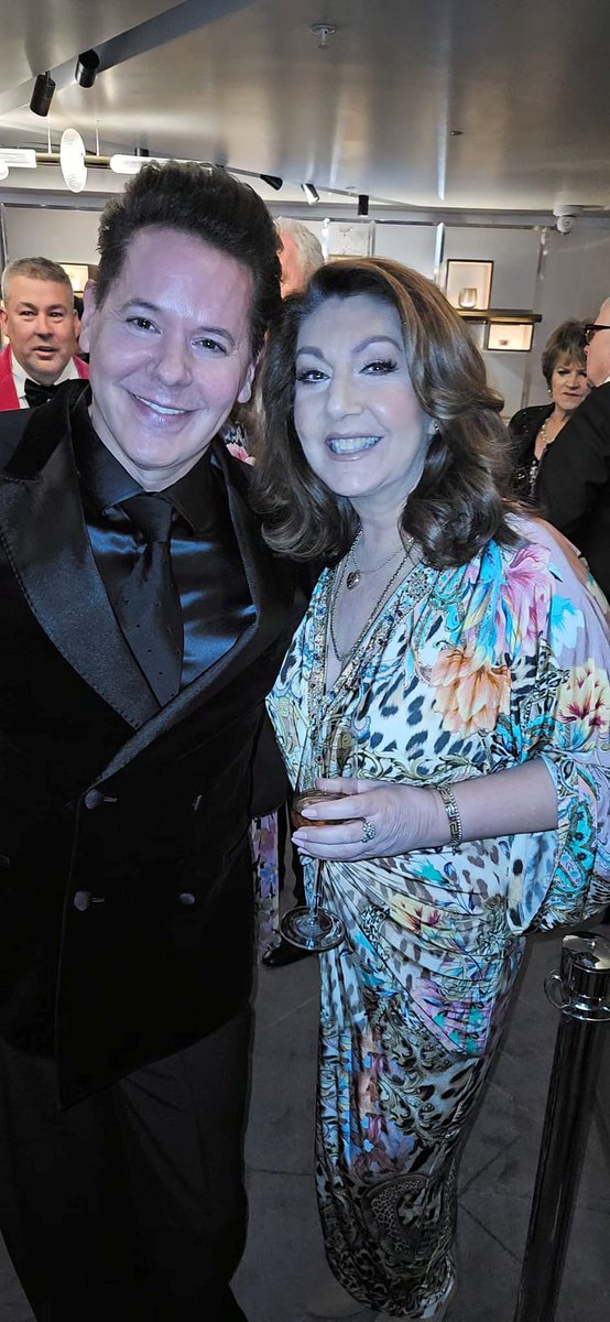 With gorgeous @TheJaneMcDonald at the @VarietyGB  Showbusiness Awards 2024 at The Londoner Hotel Sunday night.  Jane was presented with the Variety Club Silver Heart Award for Outstanding Contribution to entertainment. So well deserved. Felt very proud 😍