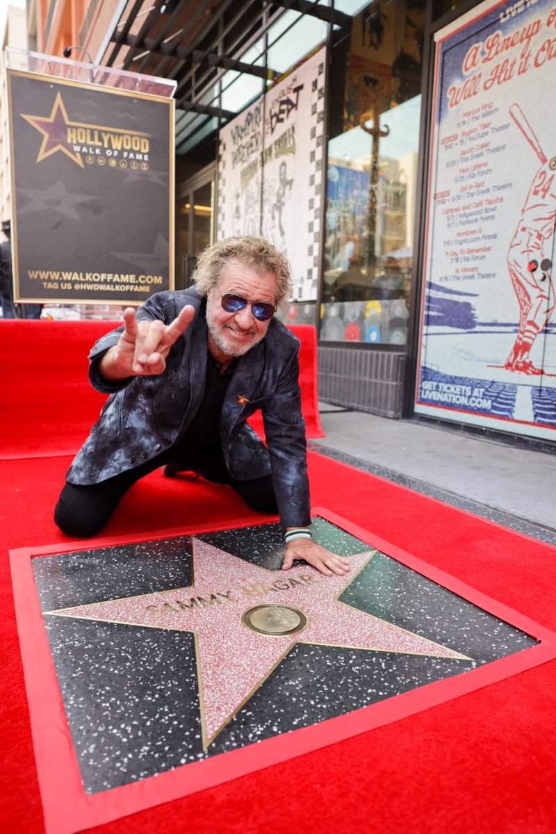 The Hollywood Chamber of Commerce proudly welcomes Rock legend Sammy Hagar to the Hollywood Walk of Fame 🌟 Special thank you to the family, friends and fans that joined us and tuned into the livestream. 📸 @imagerybyoscar | HCC #walkoffame #sammyhagar #hollywood