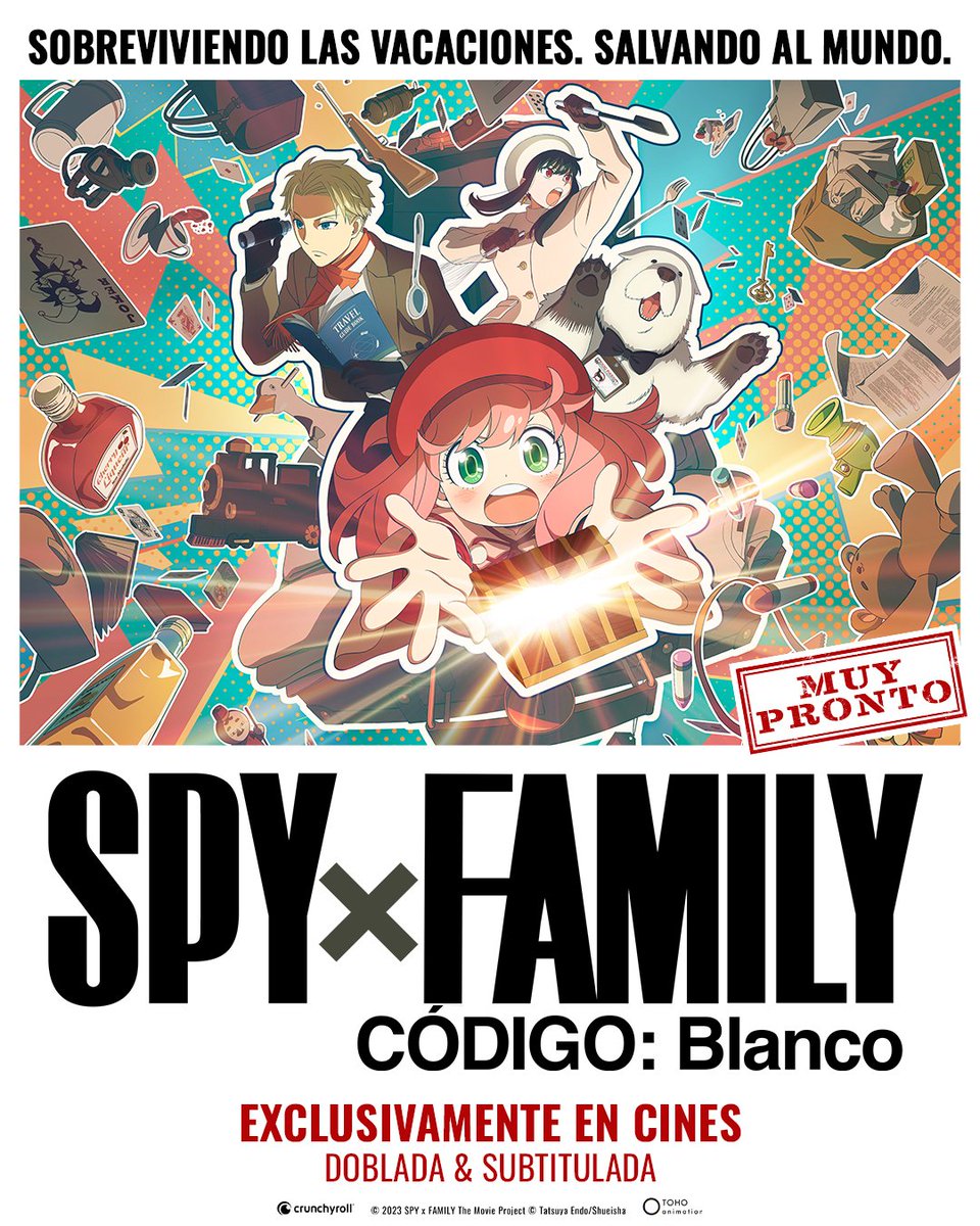 En su primer fin de semana en cines de México, la película Spy x Family Código: Blanco se posicionó como la 4ª más taquillera, con más de 15 millones de pesos recaudados y más de 229 mil entradas vendidas. Es traída gracias a @crunchyroll_la y Sony Pictures.