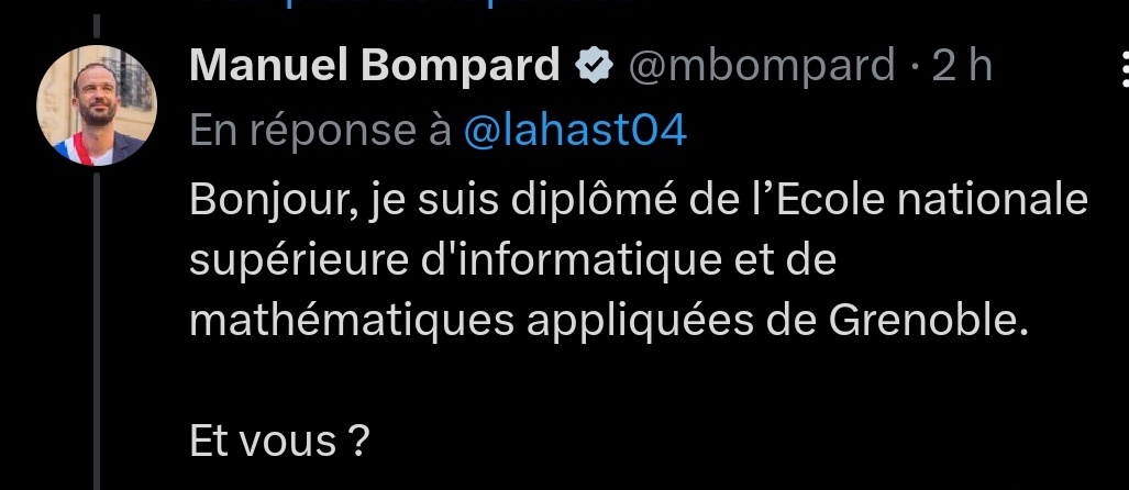 Réponse de @mbompard juste exceptionnelle🤣🤣🤣 JPP de vous le @FiAssemblee 🤣🤣🤣
#ContreLaCensure
#UnionPopulaire
#9juin on VOTE aux #Europeenne2024