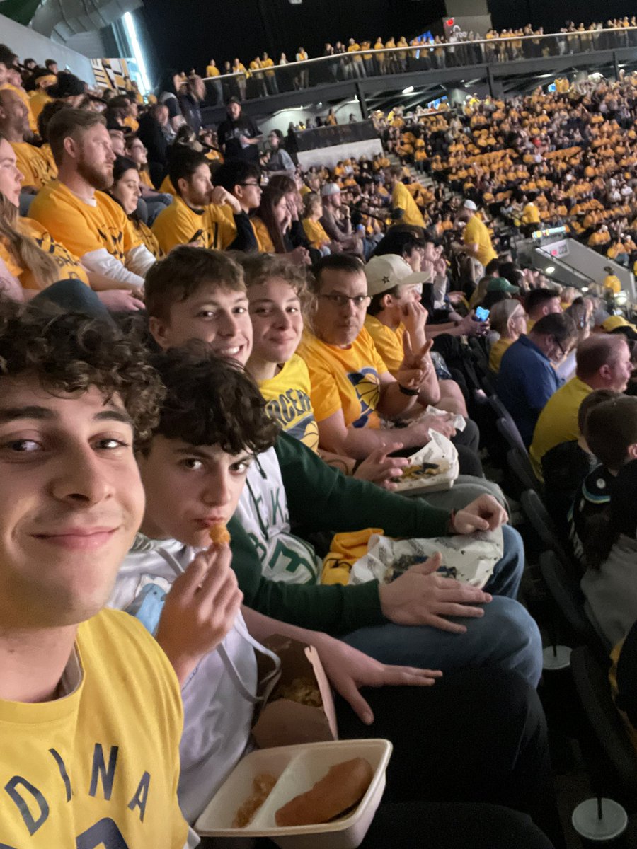 Let’s go, @pacers! This was taken last Friday, and my 13 yo son is still hoarse from screaming them to victory through OT.