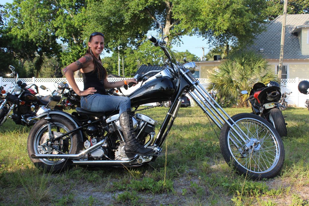 #bikerbabe #shovelhead #chopper