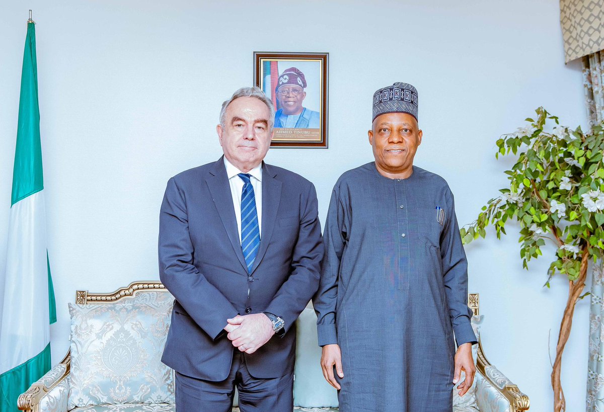 VP Kashim Shettima Back In Nigeria, Meets US Secretary Campbell On Arrival Vice President @KashimSM returned to Nigeria this evening after representing President @officialABAT at the just concluded International Development Association (IDA21) Summit in Nairobi, Kenya.