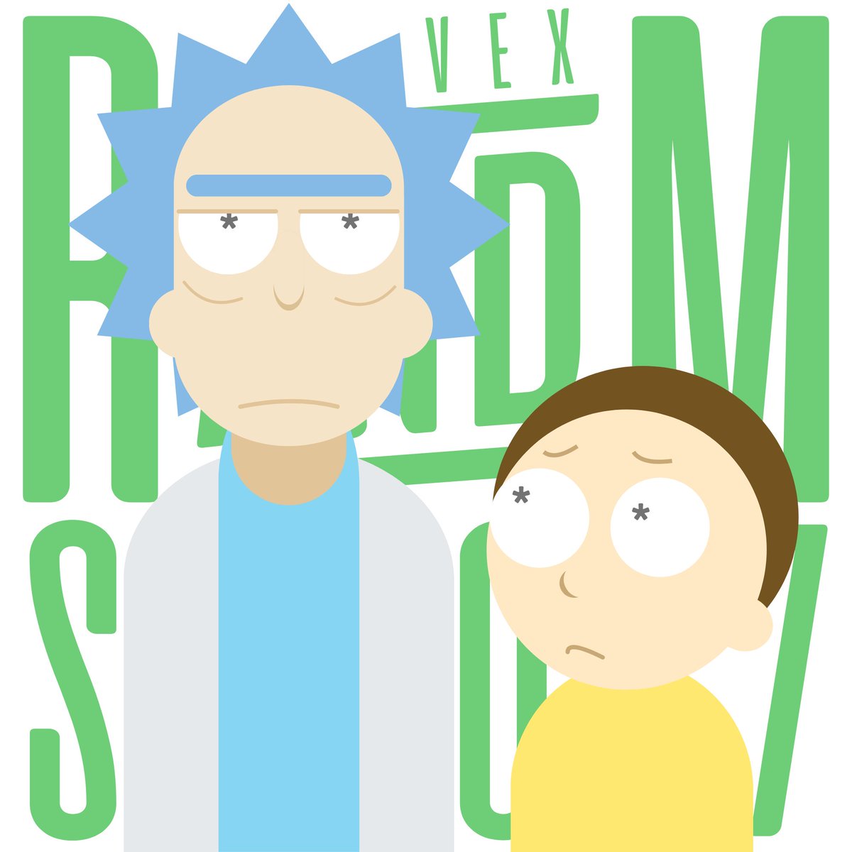 I tried to do something with only premade shapes and it went decent (not really). #RickandMorty #ricksanchez #rickandmortyfanart