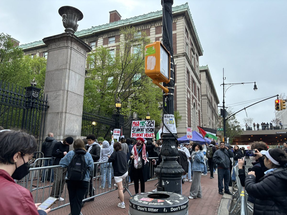 outside Hamilton Hall