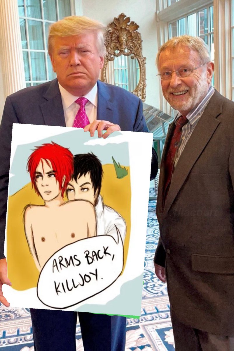 It was an honor to give President Trump my latest artwork of our beautiful first lady Melania, and I hope it brings him as much joy on his bedroom walls as it did ours!