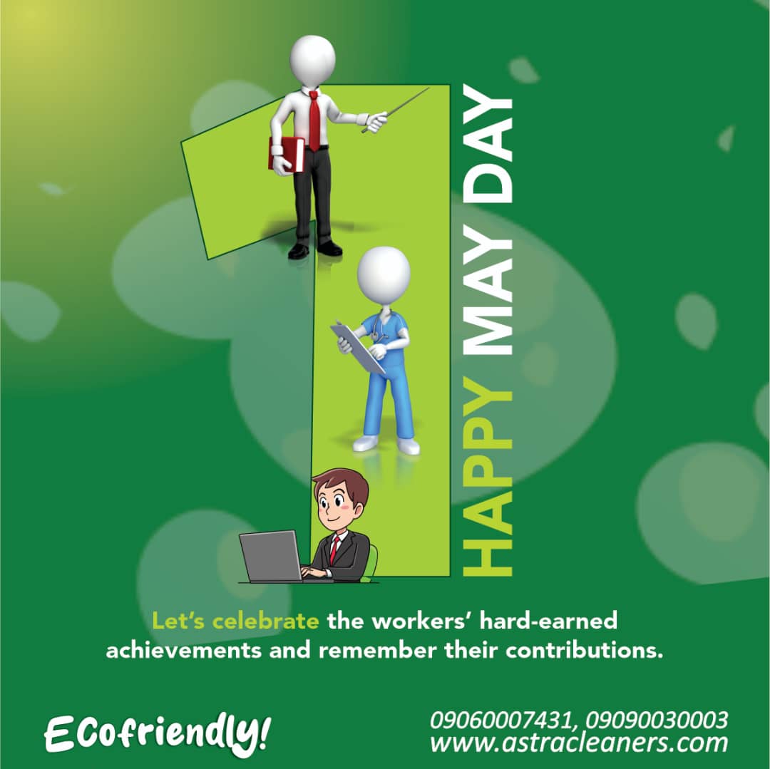 Happy Labour Day! Today, we recognise the countless individuals whose efforts shape our communities and enrich our lives.

Drycleaning Laundry Lagos Nigeria
