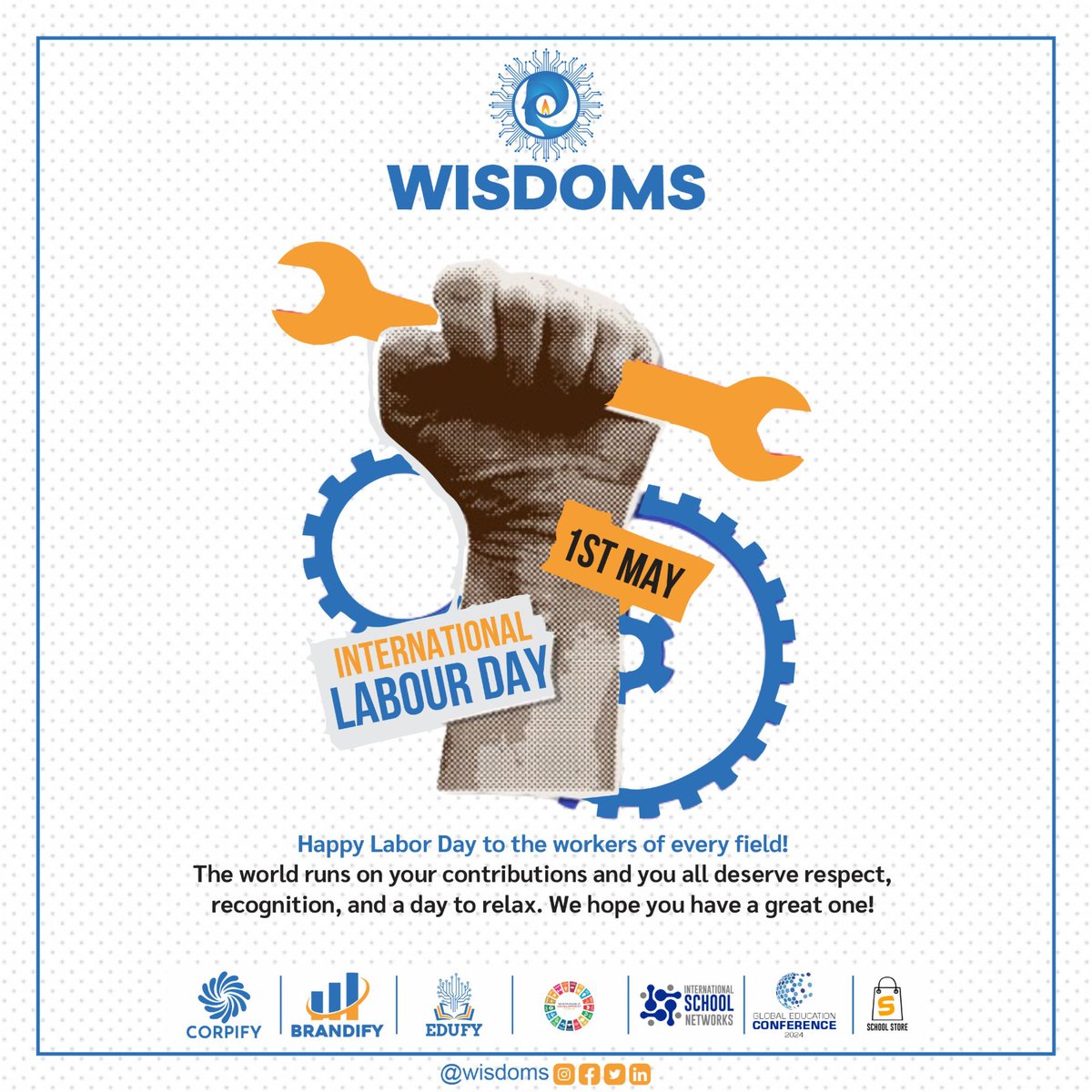 Every year on May 1st, we celebrate Labour Day, also known as May Day or International Workers' Day. This day helps to give the workers, the recognition they deserve for their contributions to society. #Gratitude #LabourDay2024