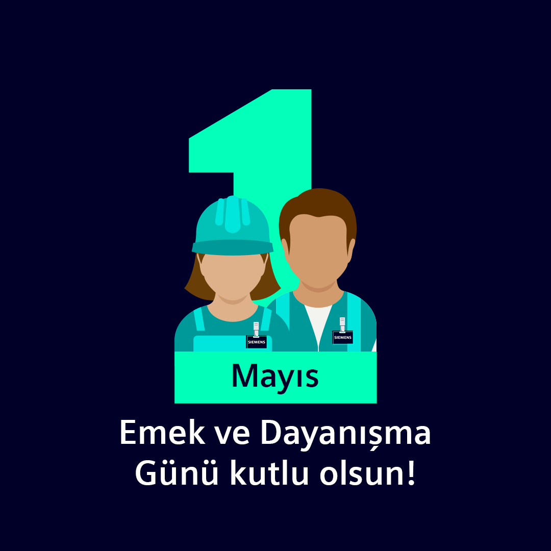 SiemensTurkiye's tweet photo. 1 Mayıs Emek ve Dayanışma Günü kutlu olsun. 

#1Mayıs #EmekveDayanışmaGünü https://t.co/YFbHffN9gZ