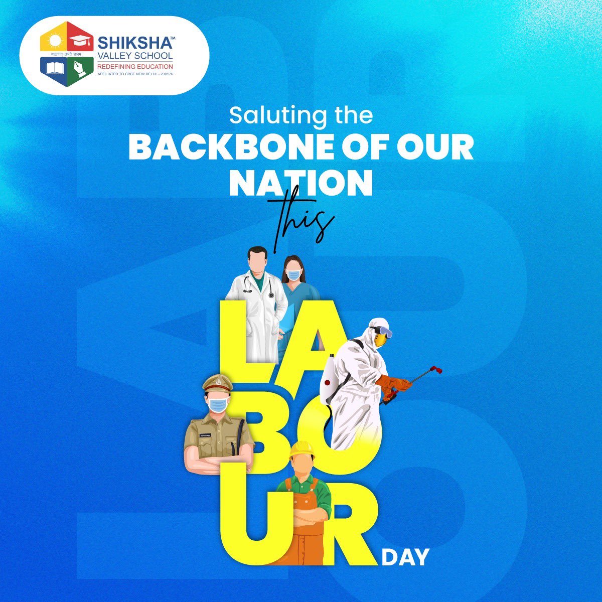 Today, we honour the hardworking individuals whose dedication and efforts drive our communities forward. Let's stand united in advocating for their rights and dignity.
#ShikshaValleySchool #SVS #BoardingSchool #Students #Education #India #Teaching #LabourDay #LabourDay2024