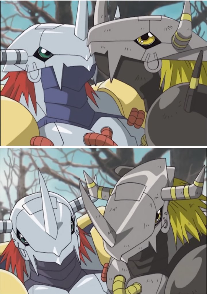 Wargreymon Bromance 🟠🦖⚫ #Digimon #anime