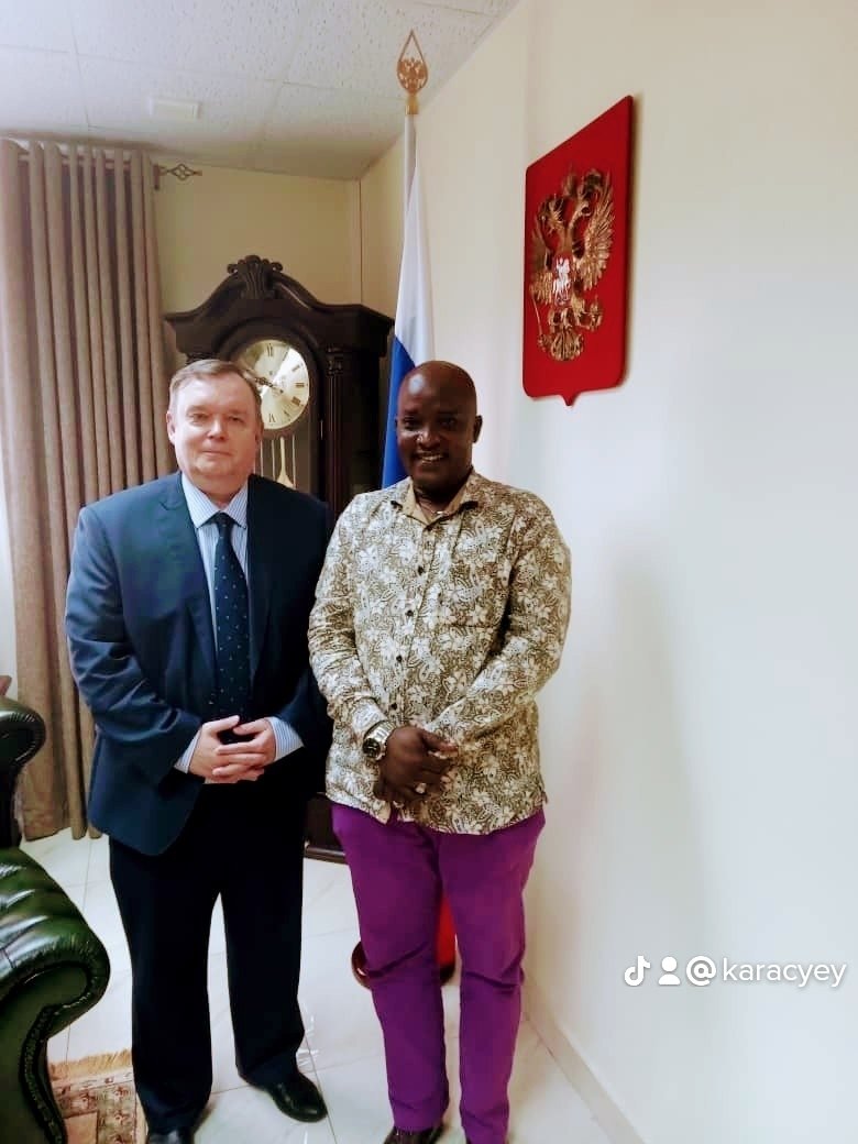 Me and my friend Russian Ambassador to Uganda And southern Sudan H.E Vladlen semivilos.@EmbassyofRussia @IndEmbMoscow @mfa_russia @KremlinRussia_E @KremlinRussia @PMSimferopol @RusEmbUganda @KremlinRussia_E @newvisionwire @DailyMonitor @RedPepperUG @KagutaFdn @mkainerugaba