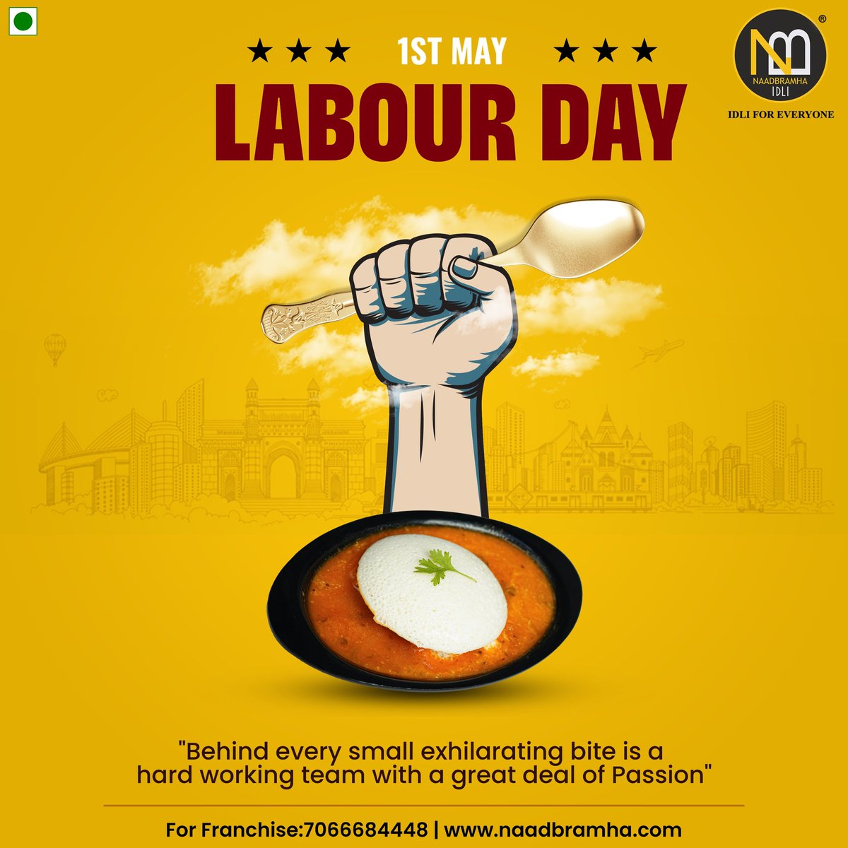Happy Labour Day 😇 from Naadbramhaidli Here's to all the hard work and dedication that make great things happen #naadbramhaidli #Labourday #Labours #happylabourday #worldlabourday #1stmay