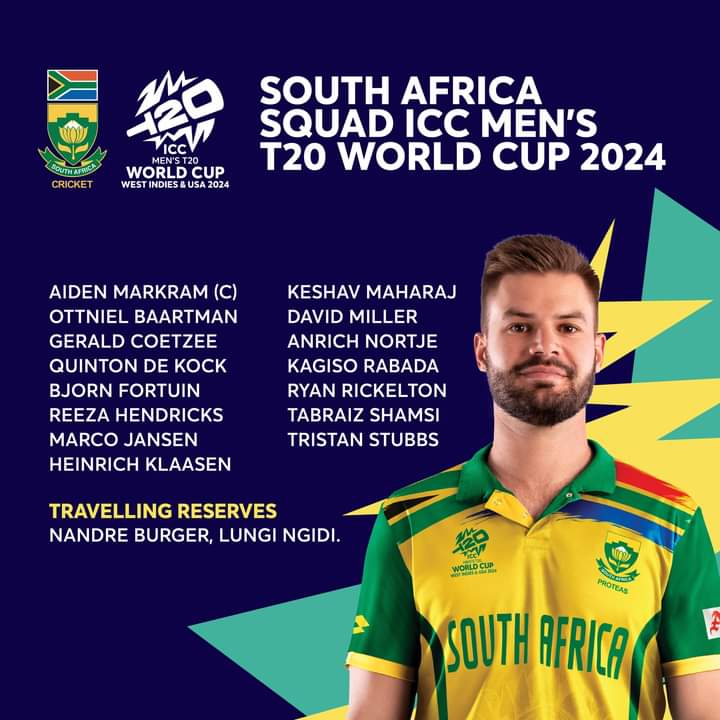 `☘️This is your T20 World Cup Proteas Men’s team South Africa! 🌟 

#T20WorldCup #OutOfThisWorld #BePartOfIt