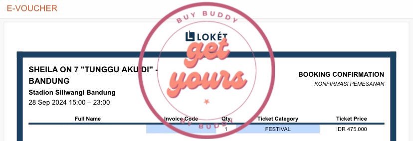 GETYOURSBB || JASTIP TIKET KONSER tweet media