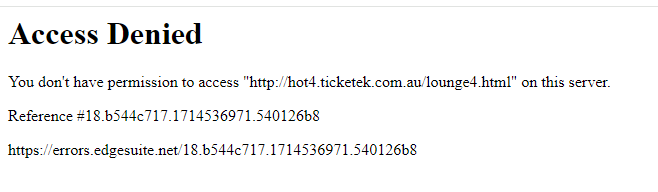 @Ticketek_AU @ImEmma8 No its not