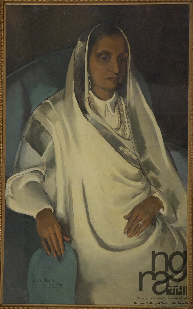 My grandmother Lady Jasbir Kaur (Rani Lady Daljit Singh) by Amrita Shergill. From what I found she wasn’t her grandmother but the wife of Raja Sir Daljit Singh of #Kapurthala 1/2 #Art #History @DalrympleWill @PunjabiRooh @ssharadmohhan @Peachtreespeaks @swativashishtha @JAJafri