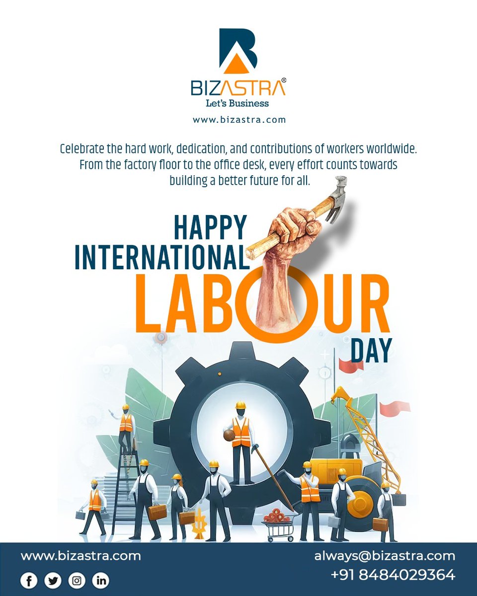 Empowering workers, honoring their contributions.
Happy International Labour Day!
#LabourDay #InternationalLabourDay
.
#BizAstra #financialadvisor #financialadvisory #InternationalLaborDay #internationallaborday #internationallaborday2024 #InternationalLabourDay