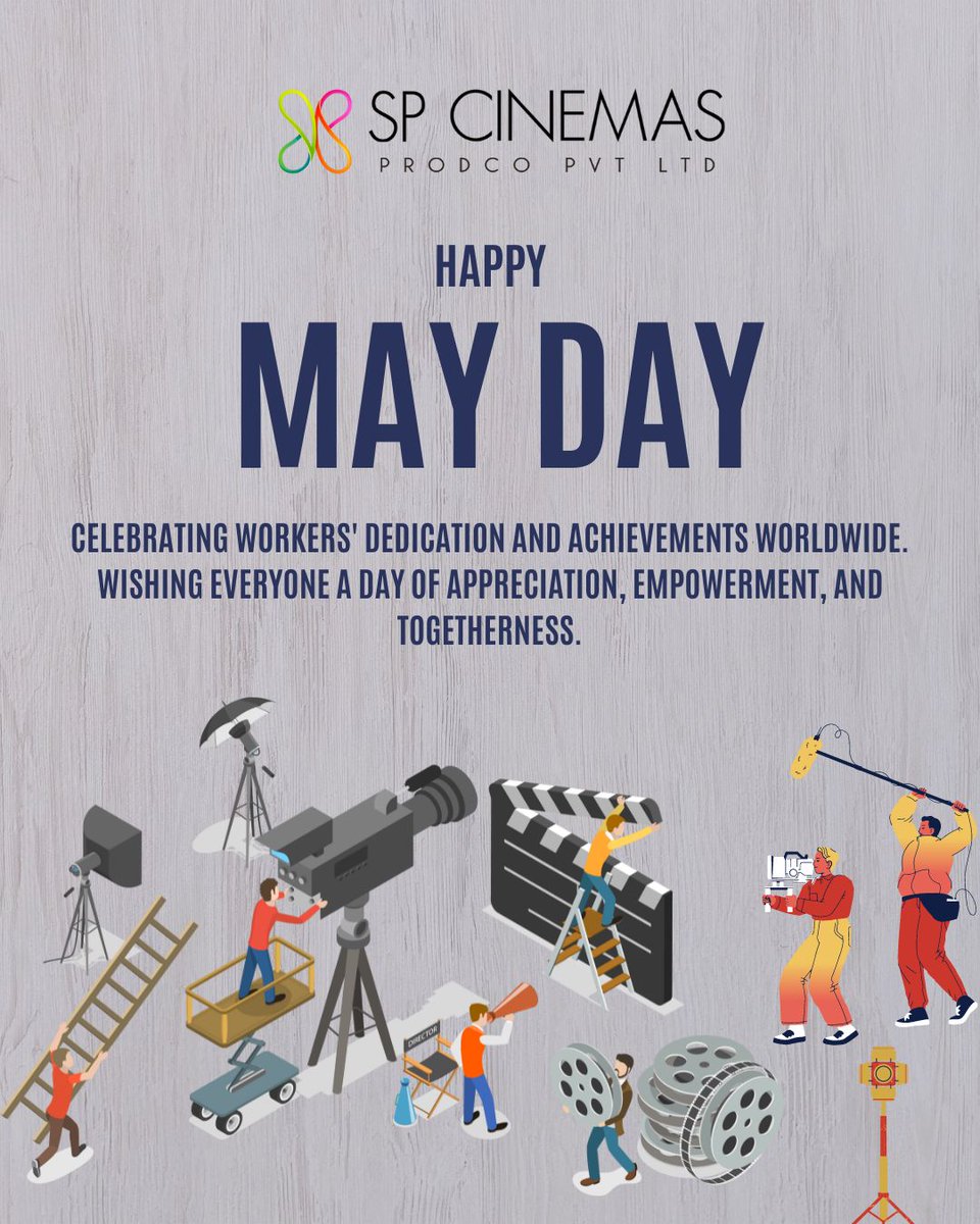 #MayDay wishes to all! #spcinemas #dieselmovie #harishkalyan #FEFSI #FEFSIWORKERS #MayDay #MayDay2024 #May1st #LabourDay #HappyMayDay