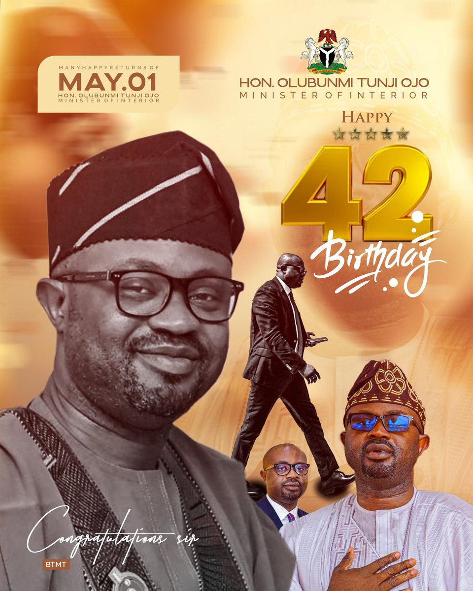 10) He also facilitated patrol vehicles to all the divisional police stations across the federal constituency with other interventions like the renovation and furnishing of computer Centre in Akoko Anglican Grammar School, Arigidi Akoko,..

#BTOat42
Olubunmi Tunji-Ojo 
#StarBoy