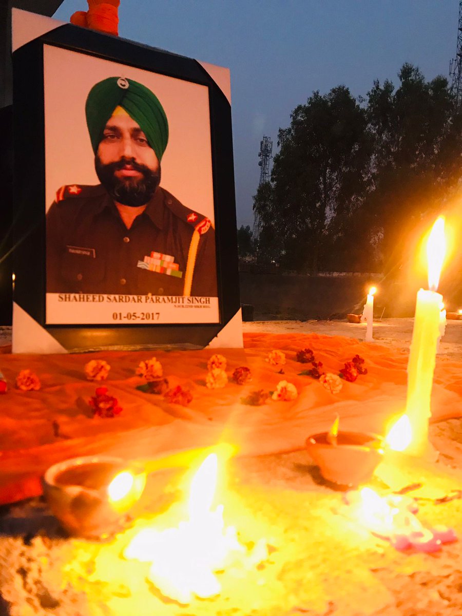 Homage to

NAIB SUBEDAR PARAMJIT SINGH 
22 SIKH #IndianArmy 

on his balidan diwas today.
Naib Subedar Paramjit Singh
was immortalized fighting terrorists at #Poonch in J&K in 2017.

#FreedomisnotFree few pay #CostofWar.