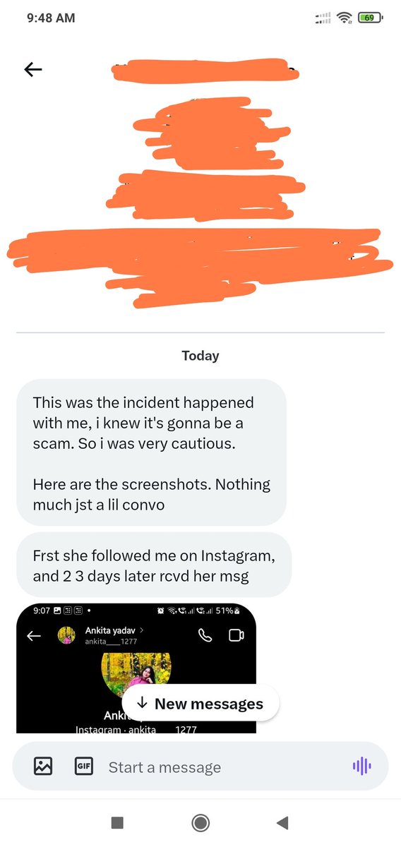 I'm receiving similar incidents in my DM since yesterday! Here is one of them. If anyone of you have gone through such incidents you can reach out to me in DM for more suggestions and help.